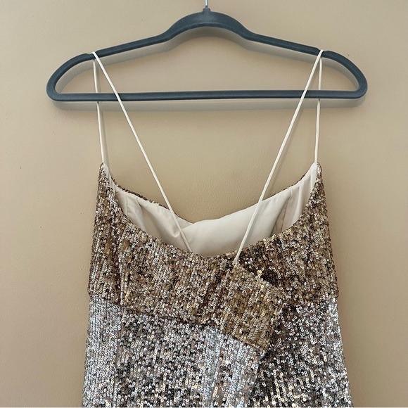 NWT Anthropologie Sachin & Babi Colorblocked Sequined Midi Dress - Picture 9 of 16